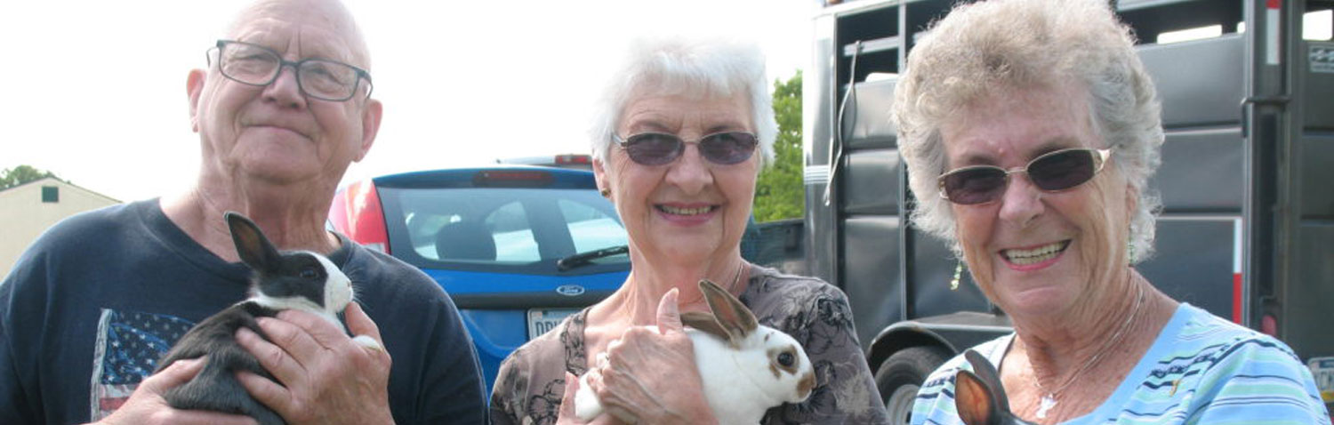 Members Holding Bunnies