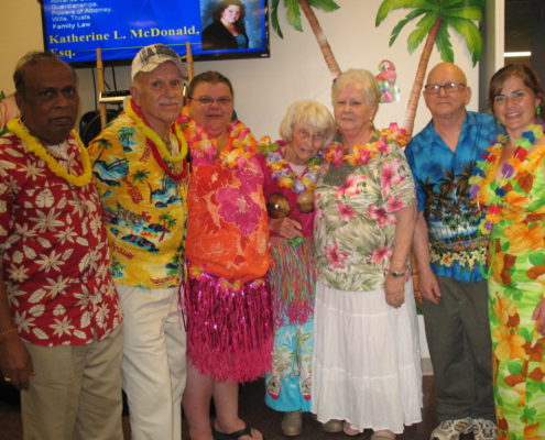 Hawaiian Party Guests
