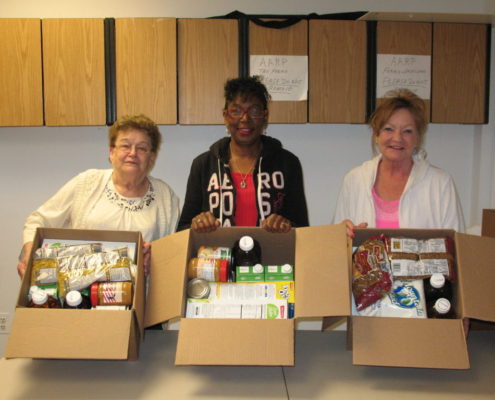 Packing Food Donation Boxes