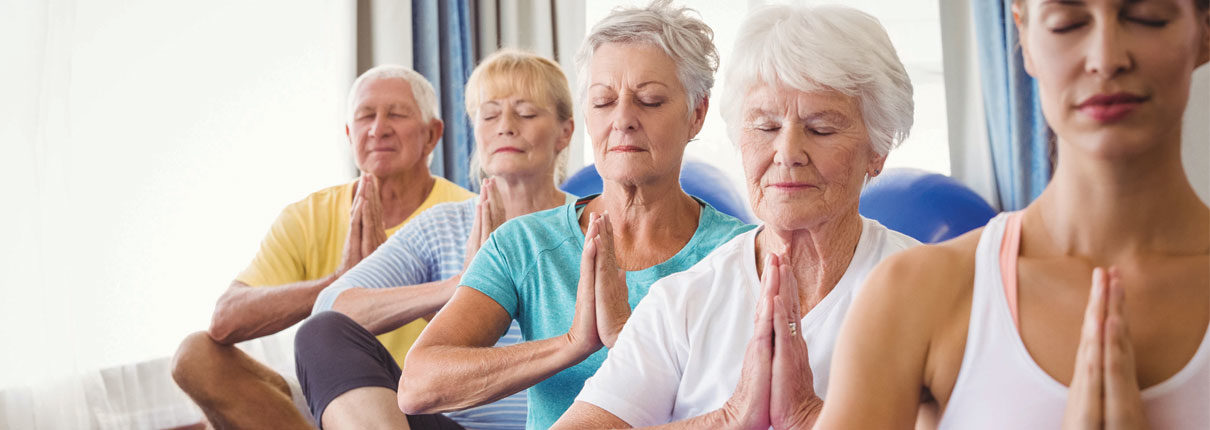 Seniors Doing Yoga